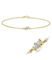 Lovely CZ Crystal Silver Bracelet BRS-1099